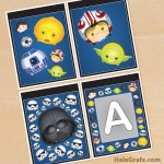 FREE Printable Star Wars Tsum Tsum Alphabet Banner Pack