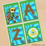FREE Printable Legend of Zelda Alphabet Banner Pack