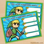 FREE Printable Legend of Zelda Birthday Invitation