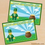 FREE Printable LEGO St. Patrick’s Day Card