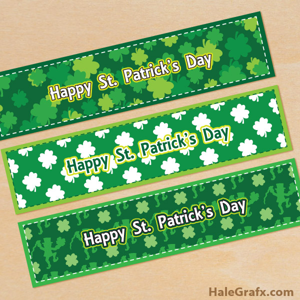 FREE Printable St. Patrick's Day Water Bottle Labels