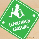 FREE Printable St. Patrick’s Day Leprechaun Crossing Sign