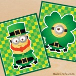 FREE Printable St. Patrick’s Day Minion Posters