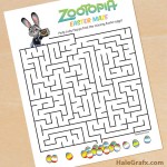 FREE Printable Zootopia Easter Maze