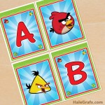 FREE Printable Angry Birds Alphabet Banner Pack