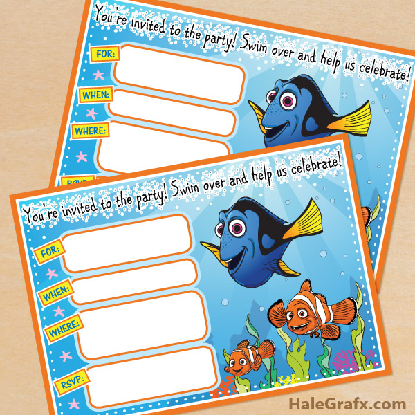 finding dory free printable labels