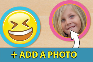 Add a photo to your emoji cupcake toppers