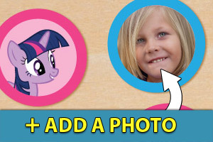 Add a photo to your my little pony cupcake toppers