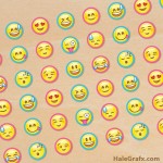 FREE Printable Emoji Hershey’s Kisses Stickers