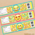 FREE Printable Emoji Water Bottle Labels