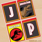 FREE Printable Jurassic Park Alphabet Banner Pack