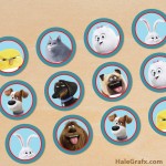 FREE Printable Secret Life of Pets Cupcake Toppers