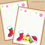 FREE Printable Christmas Shopkins themed Stationery