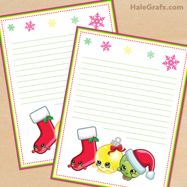 Free Printable Christmas Writing Paper Stationery