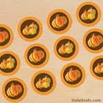 FREE Printable Autumn Pumpkin Cupcake or Muffin Toppers