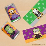 FREE Printable Halloween Minion Mini Candy Bar Wrappers