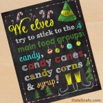 FREE Printable Christmas Elf Movie Quote Chalkboard Art