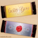 FREE Printable Beauty and the Beast Candy Bar Wrappers