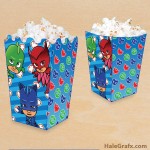 FREE Printable PJ Masks Popcorn Box