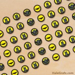 FREE Printable LEGO Batman Hershey’s Kisses Stickers