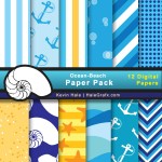 FREE Summer Beach Digital Paper Pack