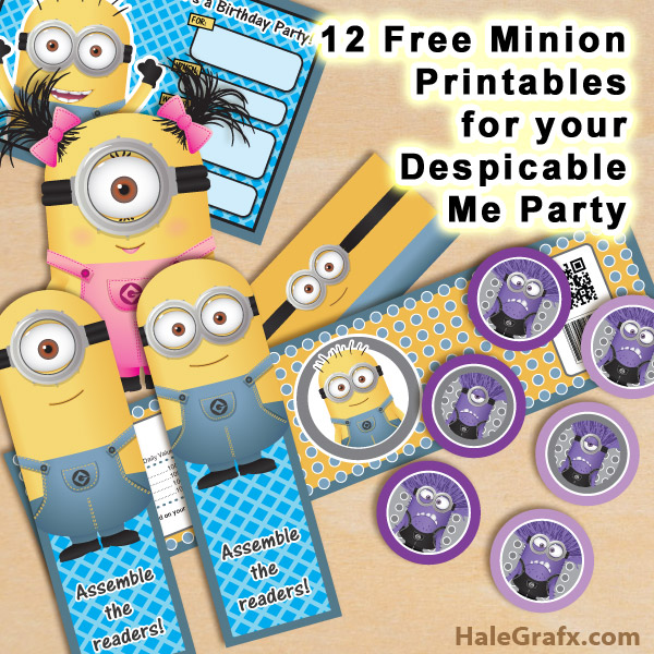 12 free minion printables for your upcoming party