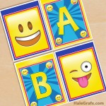 FREE Printable Emoji Alphabet Banner Pack