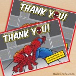 FREE Printable Spider-man Thank You Card