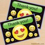 FREE Printable Emoji Thank You Card