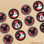 FREE Printable Vintage Mickey Mouse Cupcake Toppers