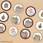 FREE Printable Pusheen Cupcake Toppers