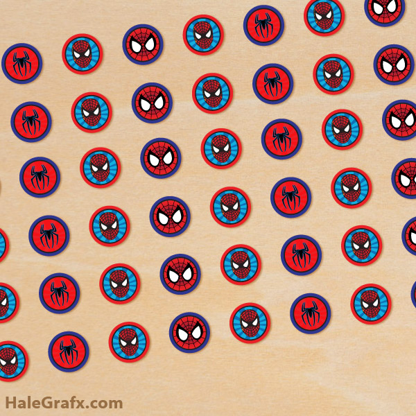 FREE Printable Spider-man Hershey’s Kisses Stickers