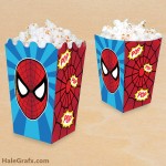 FREE Printable Spider-man Popcorn Box