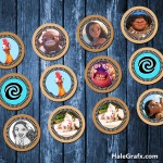 FREE Printable Moana Cupcake Toppers