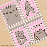 FREE Printable Pusheen Alphabet Banner Pack