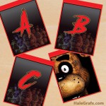 FREE Printable Five Nights at Freddy’s Alphabet Banner Pack