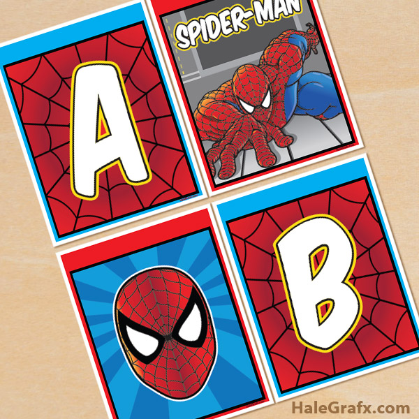 free-printable-spider-man-alphabet-banner-pack