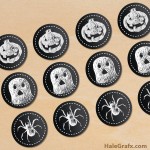 FREE Printable Chalk Halloween Cupcake Toppers