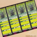 FREE Printable LEGO Zombie Ticket Invitations