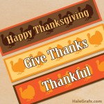 FREE Printable Thanksgiving Turkey Water Bottle Labels