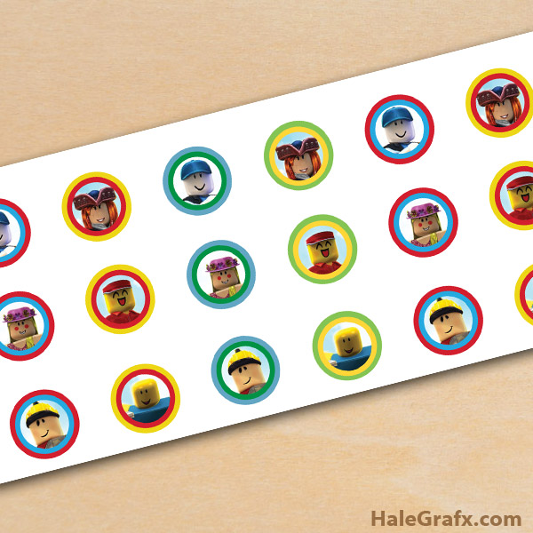 Free Printable Roblox Hersheys Kisses Stickers - roblox party stickers