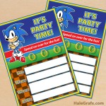 FREE Printable Sonic the Hedgehog Party Invitation