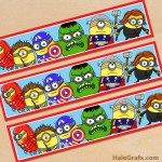 Free Printable Minion Avengers Water Bottle Labels