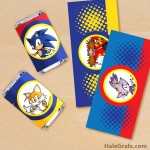FREE Printable Sonic the Hedgehog Mini Candy Bar Wrappers