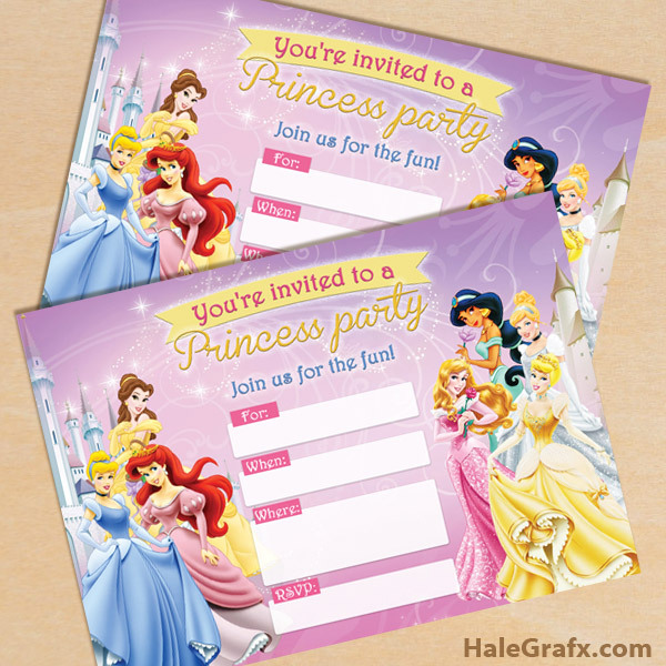 Download Printable Disney Princess Invitations Citem