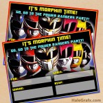 FREE Printable Power Rangers Party Invitation