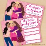 FREE Printable Barbie Birthday Party Invitation