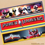 Free Printable Power Rangers Water Bottle Labels