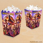 FREE Printable Avengers Infinity War Popcorn Box