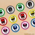 FREE Printable Power Rangers Cupcake Toppers